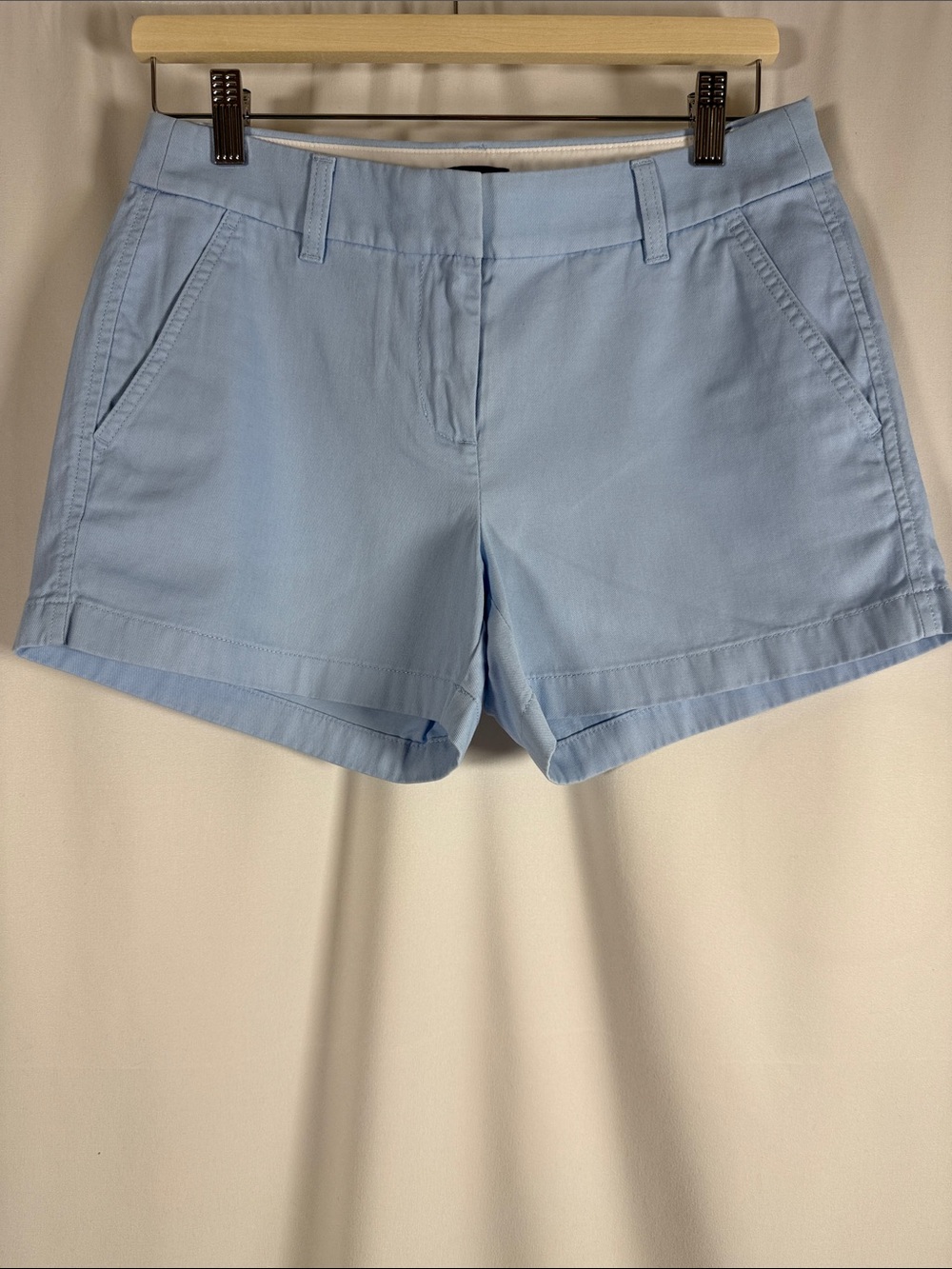 J. Crew Factory Light Blue Cotton Chino Shorts